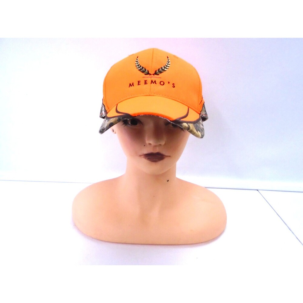 Reeltree Edge MEEMOS Blaze Orange Hunting Hat Cap Camo Trim Embroidered NWT